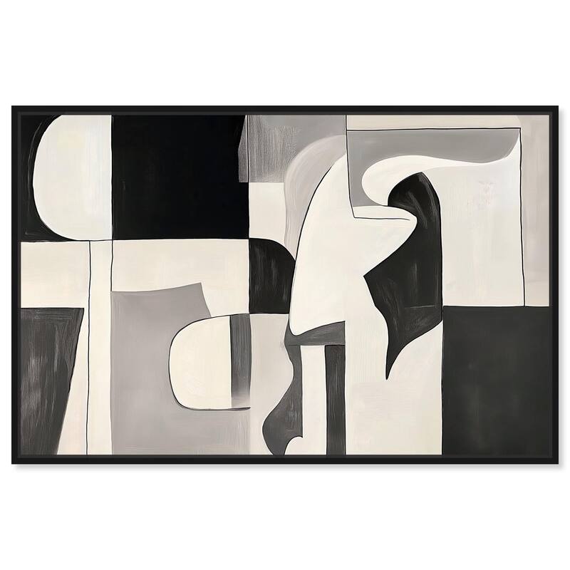 Shadow Play II Canvas by Art Remedy - 36" x 24" - Black