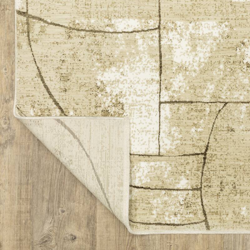 Style Haven Raphael Geometric Beige/ Brown Mixed Pile Rug