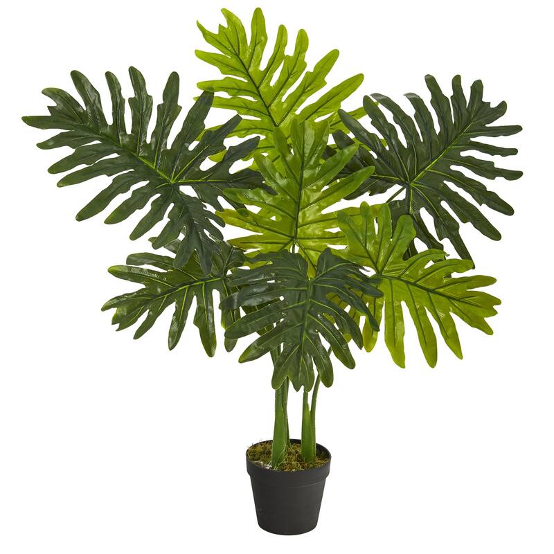 Artificial Fern Plant with Planter - 22 Inch Green Foliage Decor Indoor Outdoor - 36