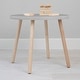 preview thumbnail 27 of 56, Taylor & Olive Poppy Kids Table 23.5 inch Diameter - Maple Finish - Grey