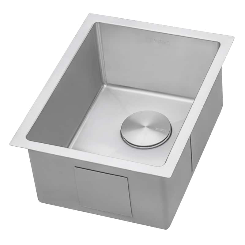 Ruvati 16 x 18 inch Undermount Bar Prep Tight Raduis 16 Gauge Kitchen Sink Stainless Steel Single Bowl - RVH7116
