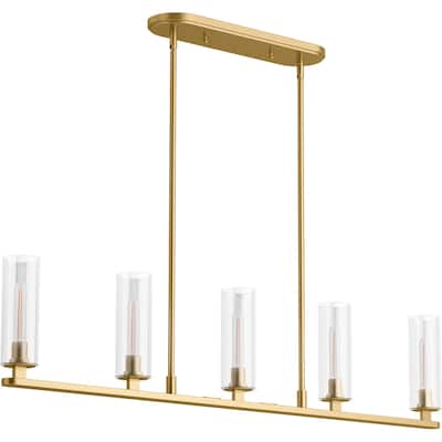 Kohler Lighting 35877-CH05 Crue 5 Light 45" Wide Linear Chandelier