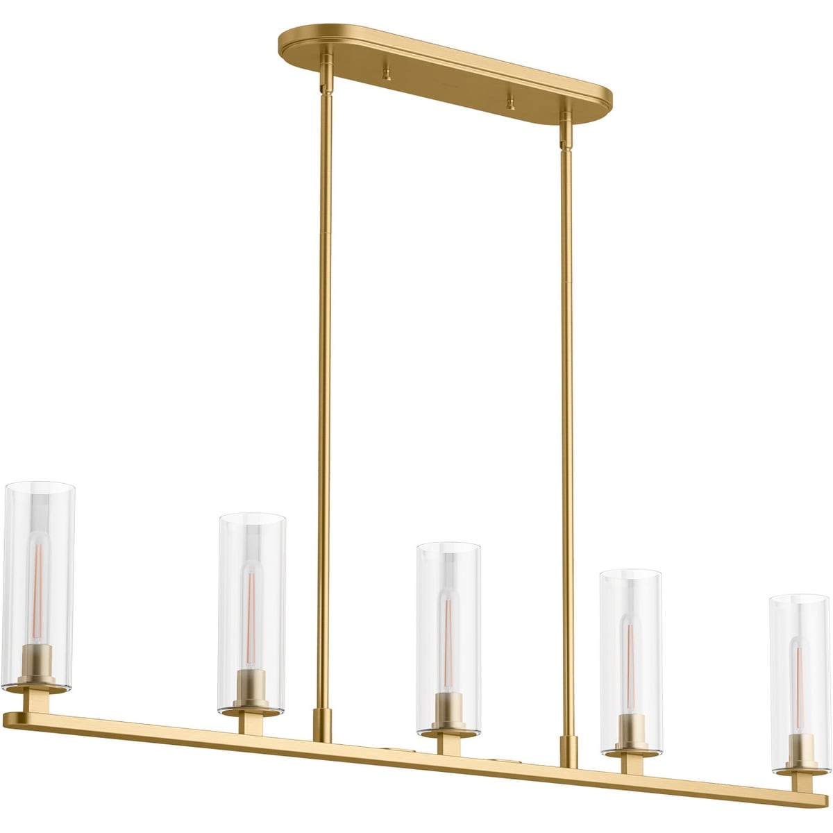 Kohler Lighting 35877-CH05 Crue 5 Light 45" Wide Linear Chandelier