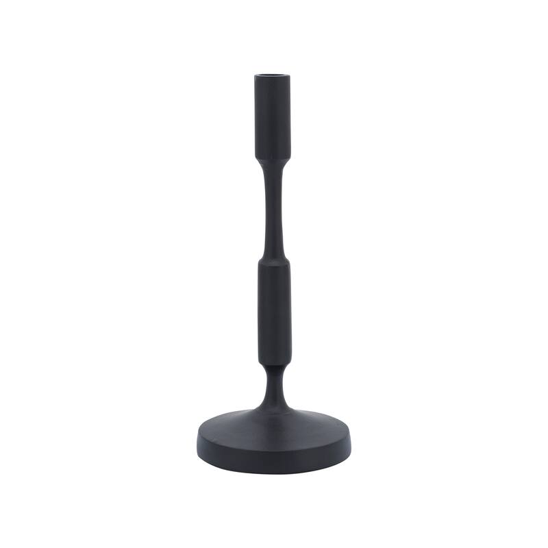 Champagne Metal Candle Holder Contemporary Aluminum Narrow Taper Candle Holder for Home, Office, Event Decor