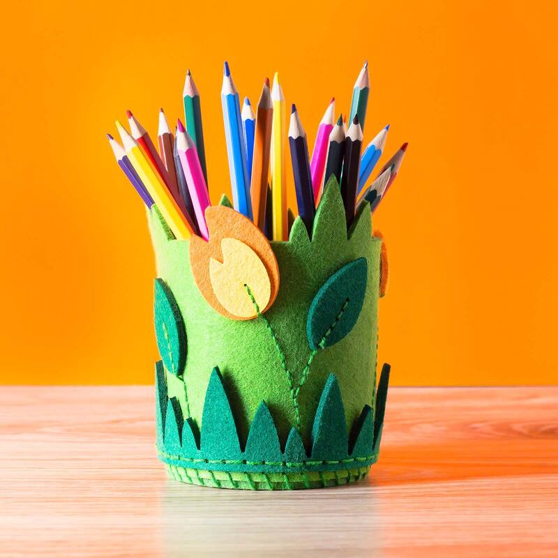 Soft Felt Sheets Self Adhesive Fabric Craft Sheets 12 x 8 Inch 12 Pcs - Grey