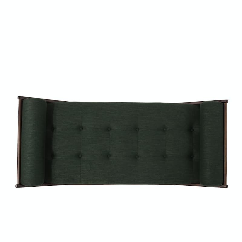 Rustic Upholstered Indoor Chaise Lounge for Living Room, Bedroom, Interior Space