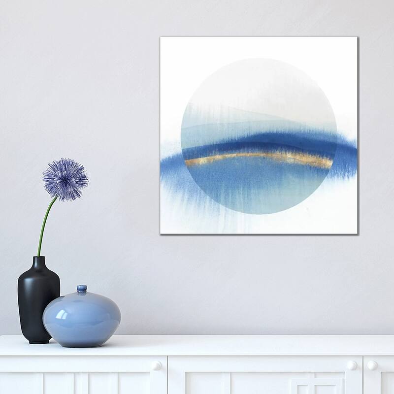 iCanvas "Indigo Eclipse I " by Isabelle Z Canvas Print - 18x18x1.5