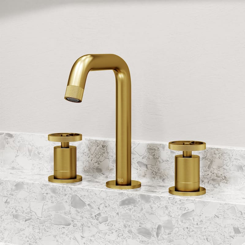 VIGO Cass 8" H 2-Handle Widespread Bathroom Faucet