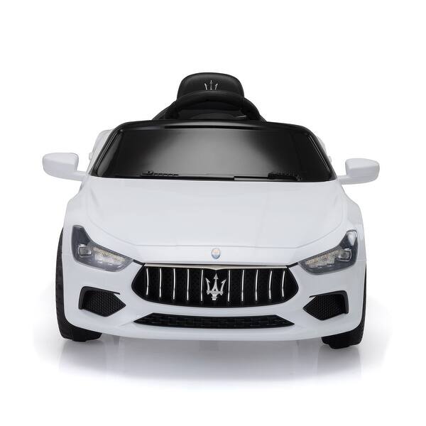 slide 2 of 18, Maserati Ghibli Kids' Car: Realistic, Safe, and Fun with 2 Driving Modes White