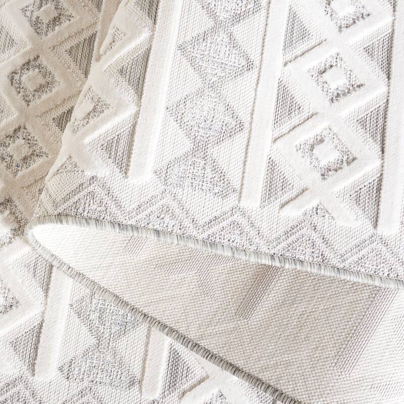 SAFAVIEH Cabana Sadeta Boho Waterproof Patio Backyard Rug