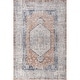 preview thumbnail 17 of 21, Nuloom Iana Medallion SplashGuard Machine Washable Area Rug