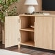 preview thumbnail 14 of 28, Walker Edison Modern Curved 70-inch Buffet Sideboard and TV Stand