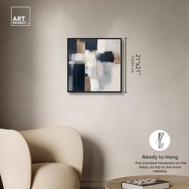 Blue Undertone II Canvas by Art Remedy