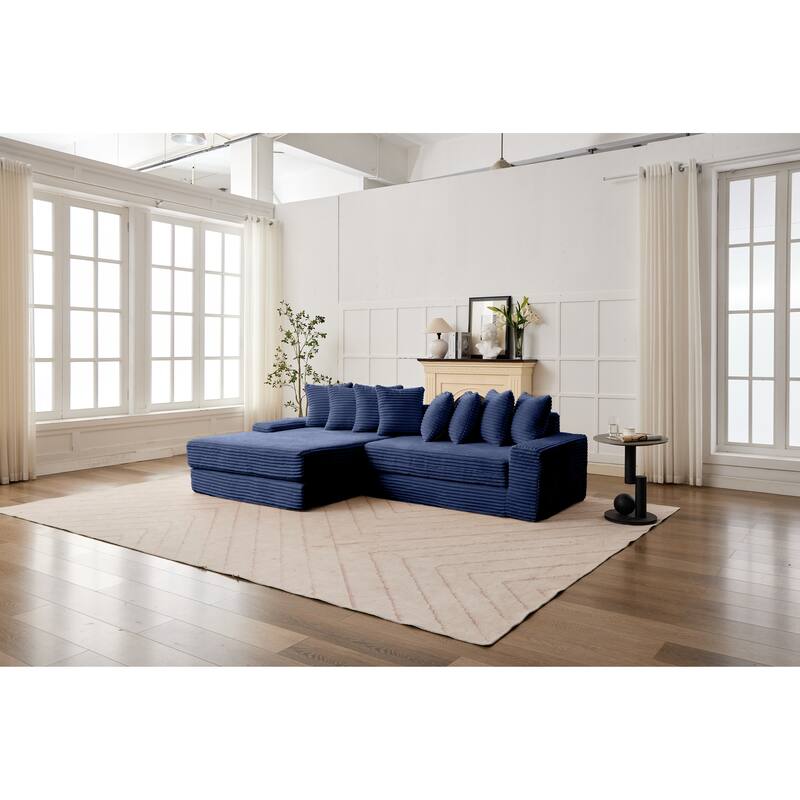 Convertible Corduroy Sofa Bed, Foldable Floor Couch, Space-Saving Sleeper Mattress Sofa, Multi-Functional Folding Bed