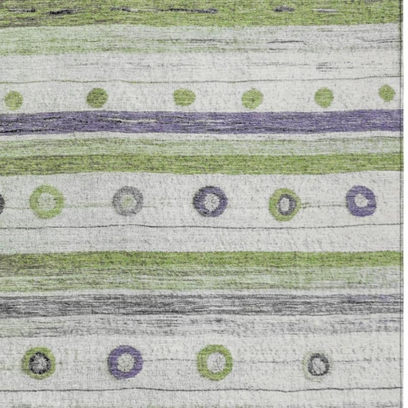 HomeRoots Striped Transitional Rectangle Outdoor Rug