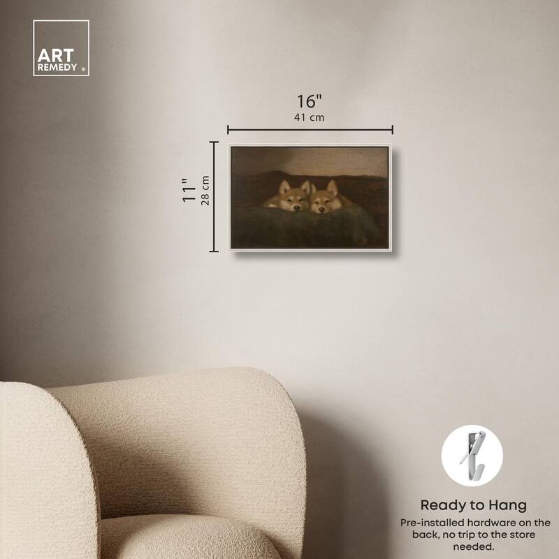 Rustic Dog Days Canvas by Art Remedy