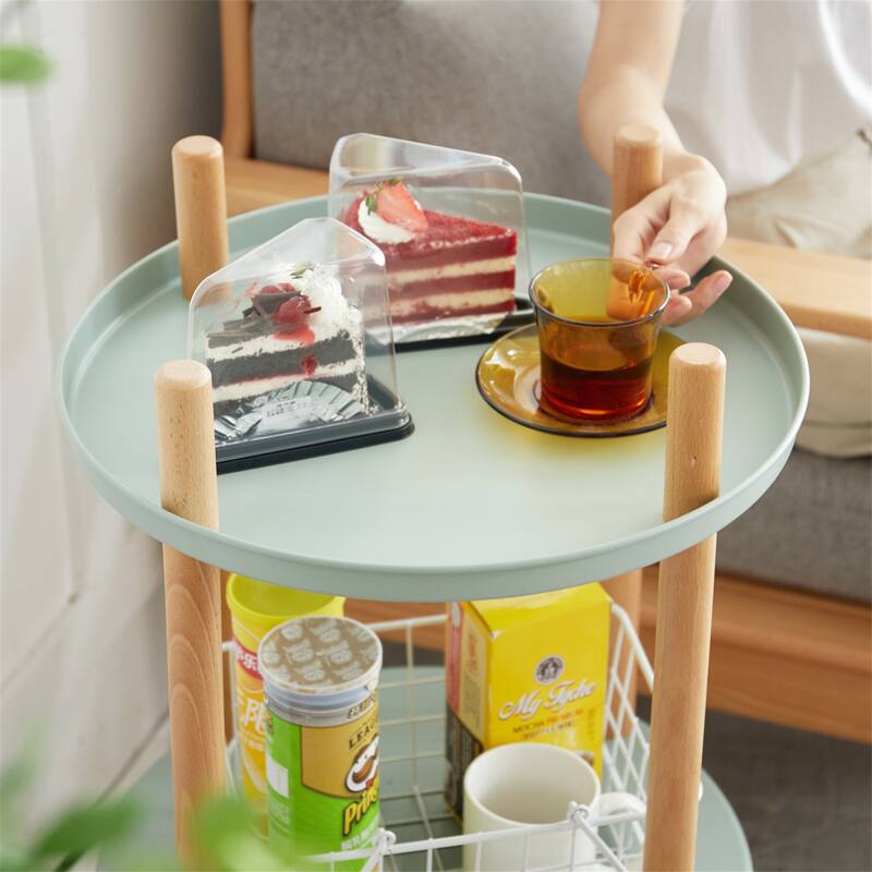 4 Tier 360° Rotating Bookshelf, Compact Design, Standing Shelf