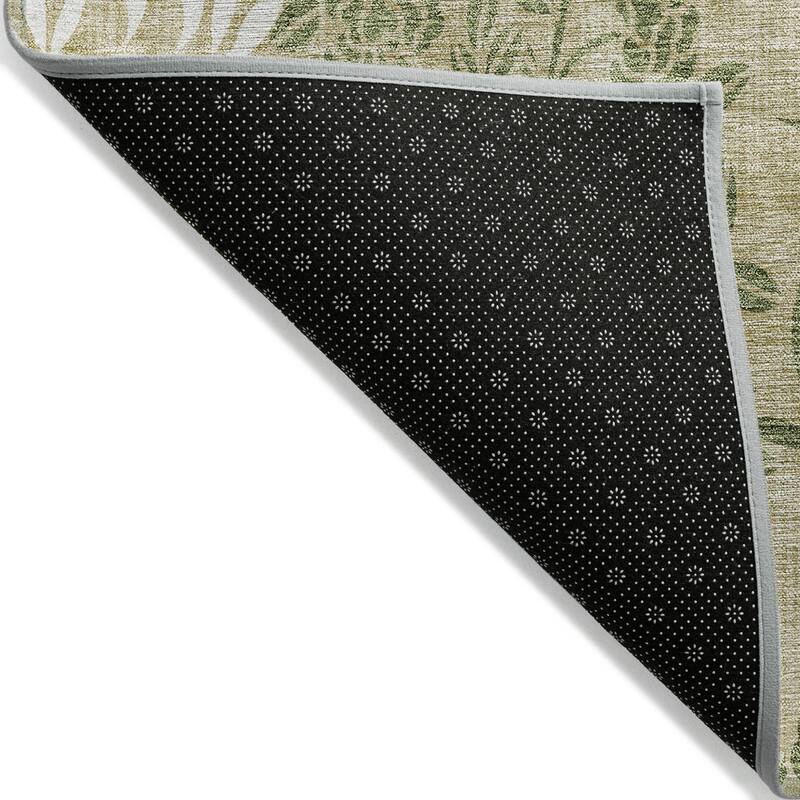 HomeRoots Floral Transitional Rectangle Outdoor Rug