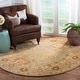preview thumbnail 119 of 141, SAFAVIEH Handmade Anatolia Madeline Traditional Hand-spun Wool Rug 4'  x  4' - Sage - Runner