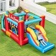 preview thumbnail 3 of 10, Costway Inflatable Bounce House 5-in-1 Ice Cream Jumping Castle