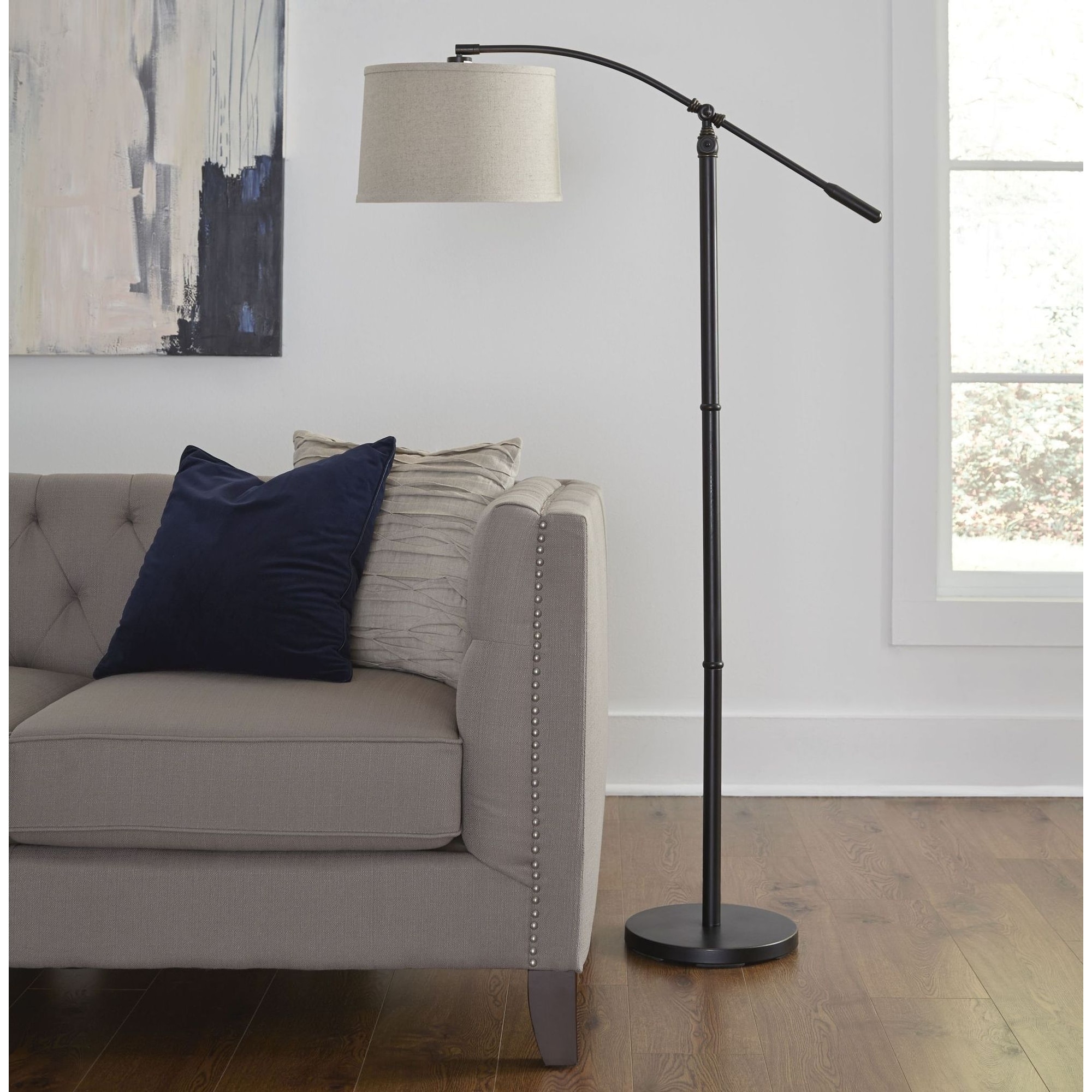 Oiled bronze floor lamp on sale