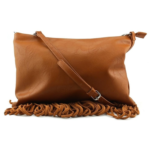 Urban Originals Fringe Addict Women Synthetic Messenger - Beige