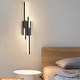 preview thumbnail 7 of 5, Led vanity light black fixtures light iron, acrylic wall light