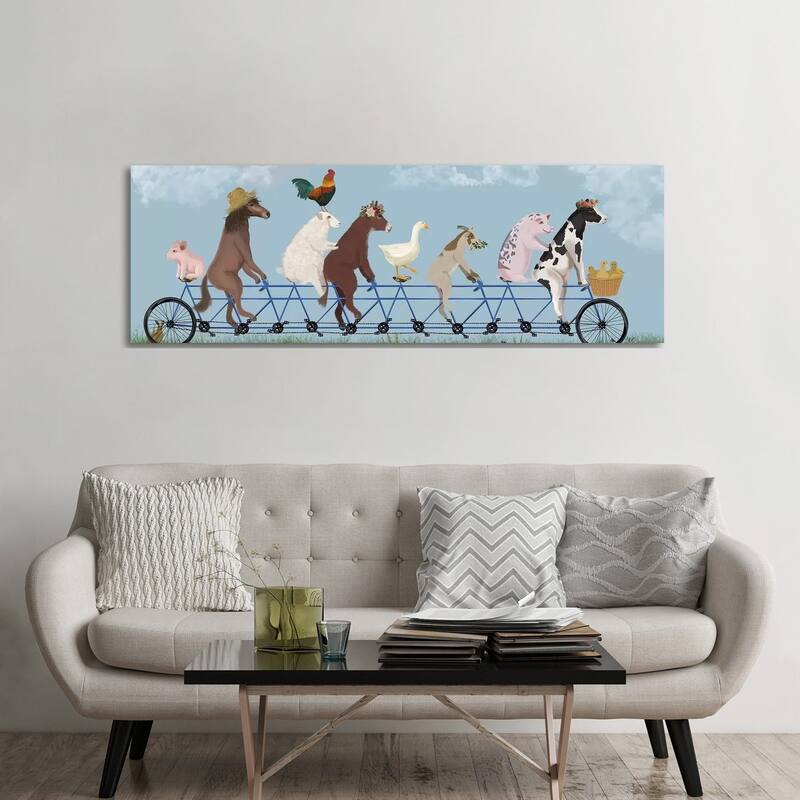 iCanvas "Tandem Farm Animals" by Fab Funky Canvas Print