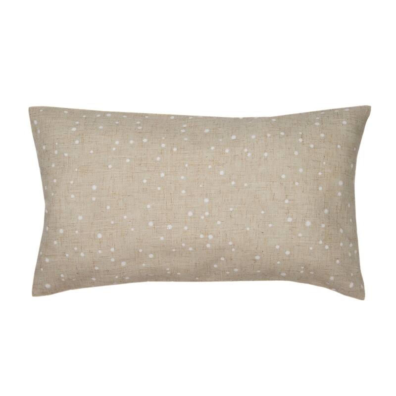 Morning Pumpkin Embroidered Harvest Pillow 12 by 20 Inch