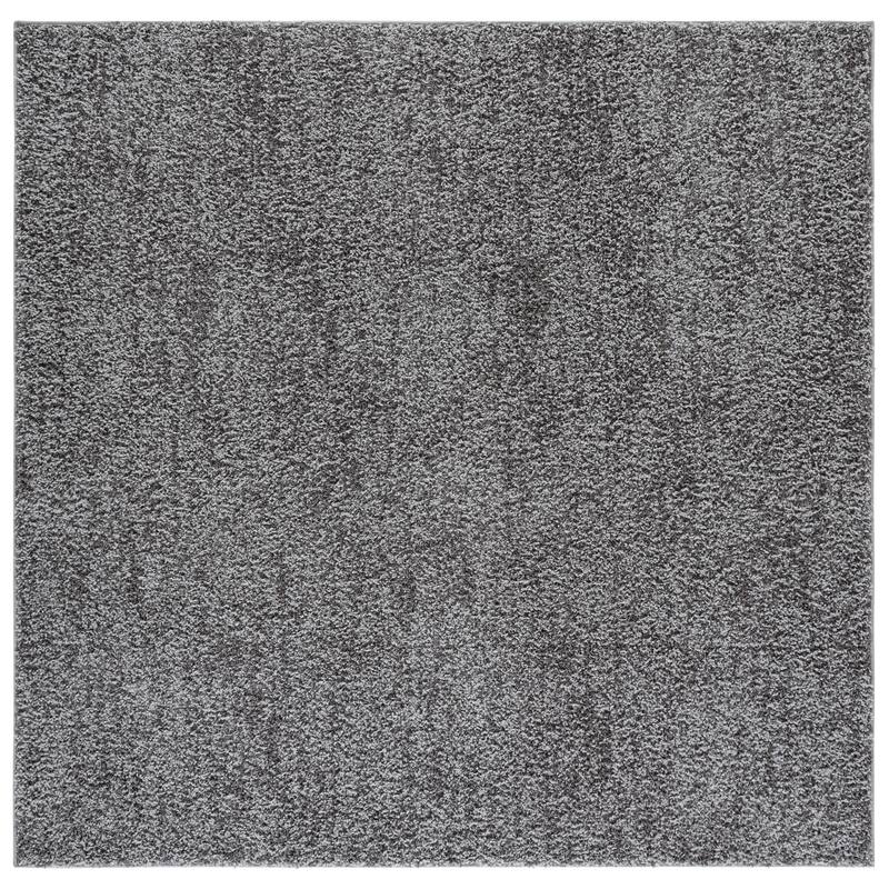 SAFAVIEH Everett Shag Rovena 1-inch Thick Rug - 6'7" Square - Grey