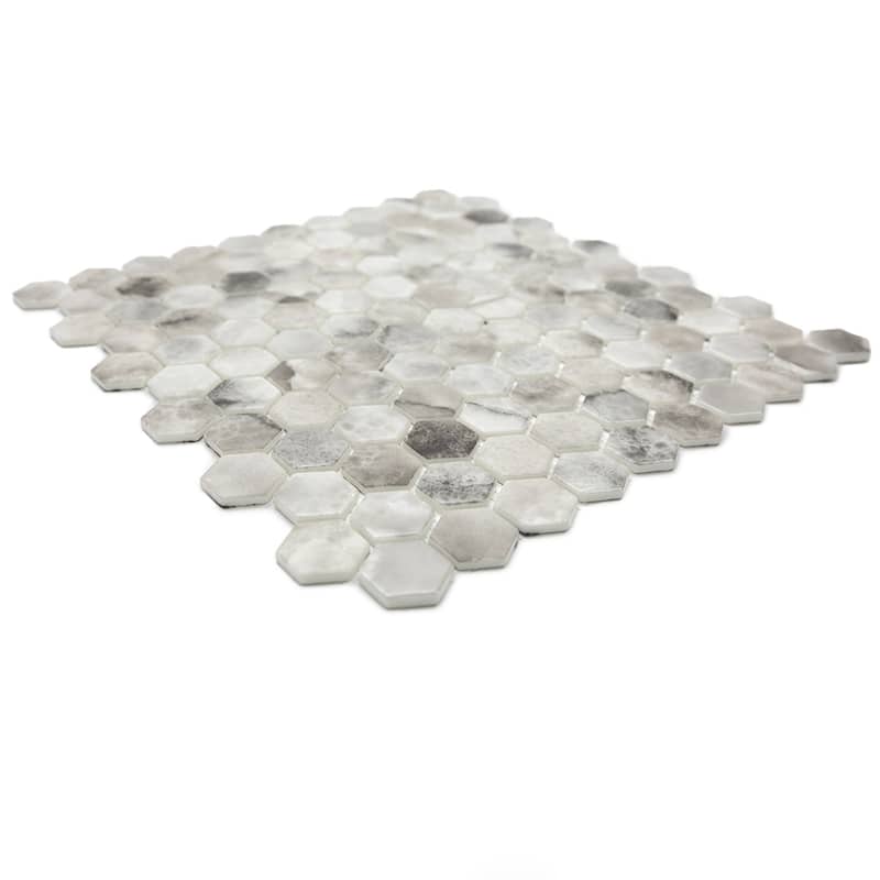 Eterna Hex 1x1 Glass Hexagon Mosaic Tile - Floor, Wall & Backsplash