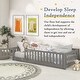 preview thumbnail 40 of 78, Twin/Full/Queen Size Floor Bed with Safety Guardrails, Toddler Floor Bed for Girls and Boys