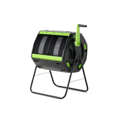 48 Gallon Geared Two Compartment Compost Tumbler