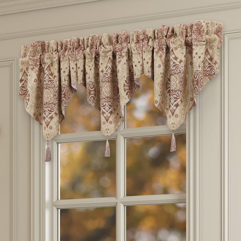 J. Queen New York Weston Terracotta Window Ascot Valance