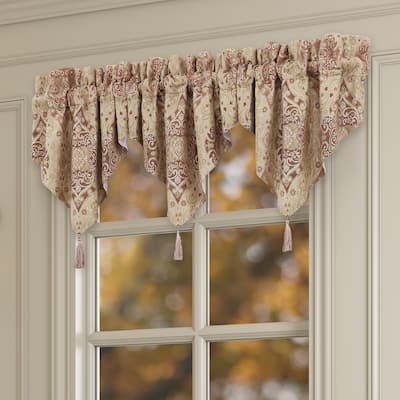 J. Queen New York Weston Terracotta Window Ascot Valance