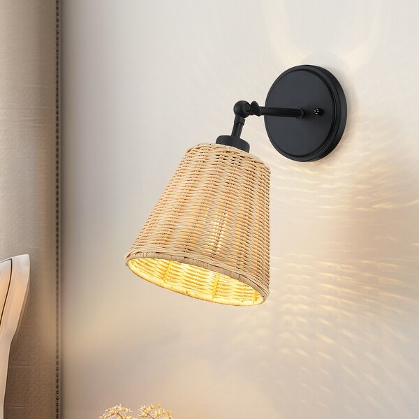 Boho wall sconce plug in on sale