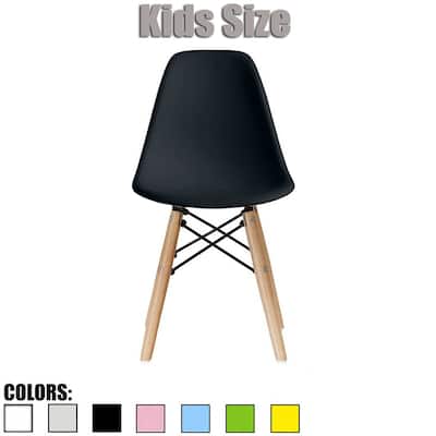 Kids Toddler Chair Side No arm Armless Natural Wood Legs Eiffel For Kitchen Desk Work Bedroom Playroom Preschool