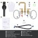 preview thumbnail 15 of 23, WOWOW 8-inch Dual Handle Widespread Bathroom Faucet