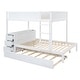 preview thumbnail 6 of 10, Full-Over-Full Bunk Bed with Twin size Trundle, Storage and Desk