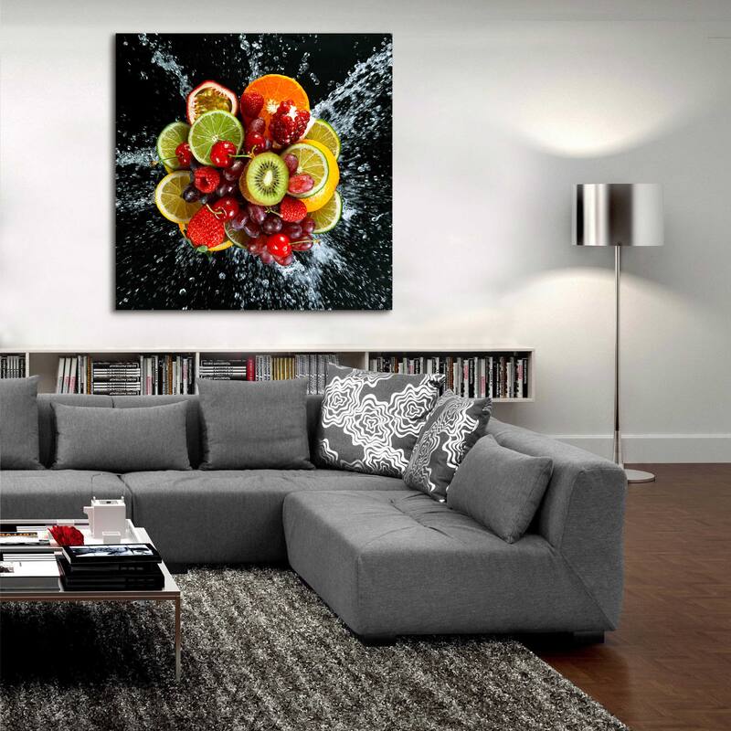 Epic Art 'Fruit Splash III,' Acrylic Glass Wall Art
