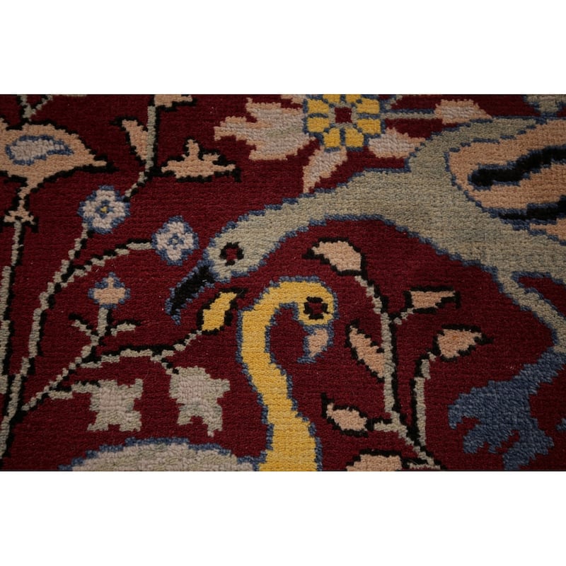 Animals Design Ziegler Indian Runner Rug Handmade Wool Carpet - 2'7"x 8'0"