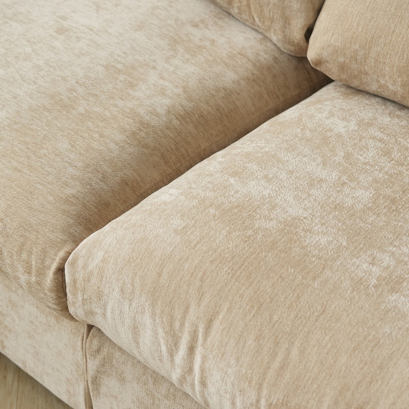 Cloud Couch Modular Sectional Sofa,100.5" V Shaped Couch,5 Seater for Living Room Set,Covers Washable&Replaceable