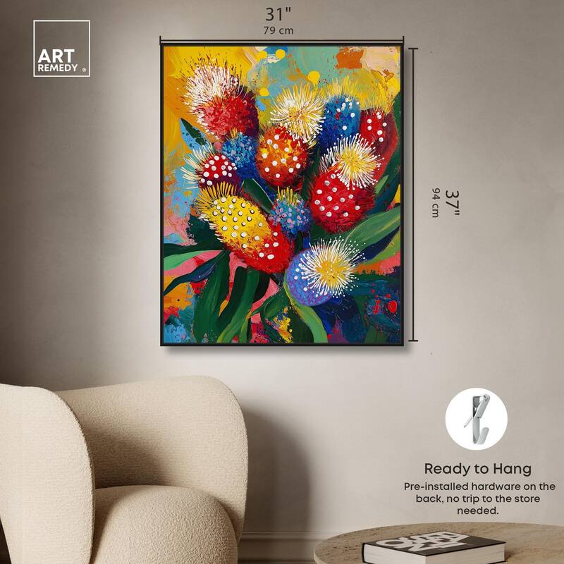 Vivid Flora II Canvas by Art Remedy