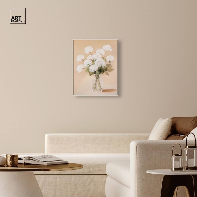 Lace in a Vase I Canvas by Art Remedy