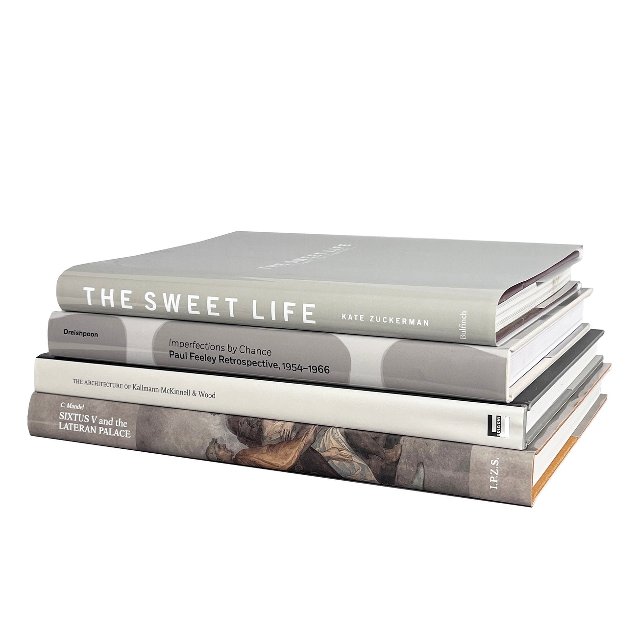 Decorative Books - Smokey Neutrals Coffee Table Stack - 4 Grey Books