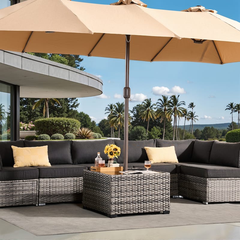 ​​OVIOS Square Umbrella Coffee Table​​