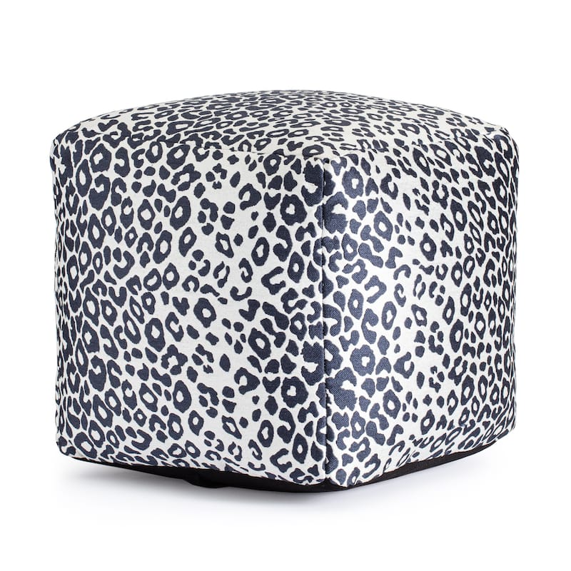 Jani Amur Indoor/Outdoor 18" x 18" Square Pouf Ottoman