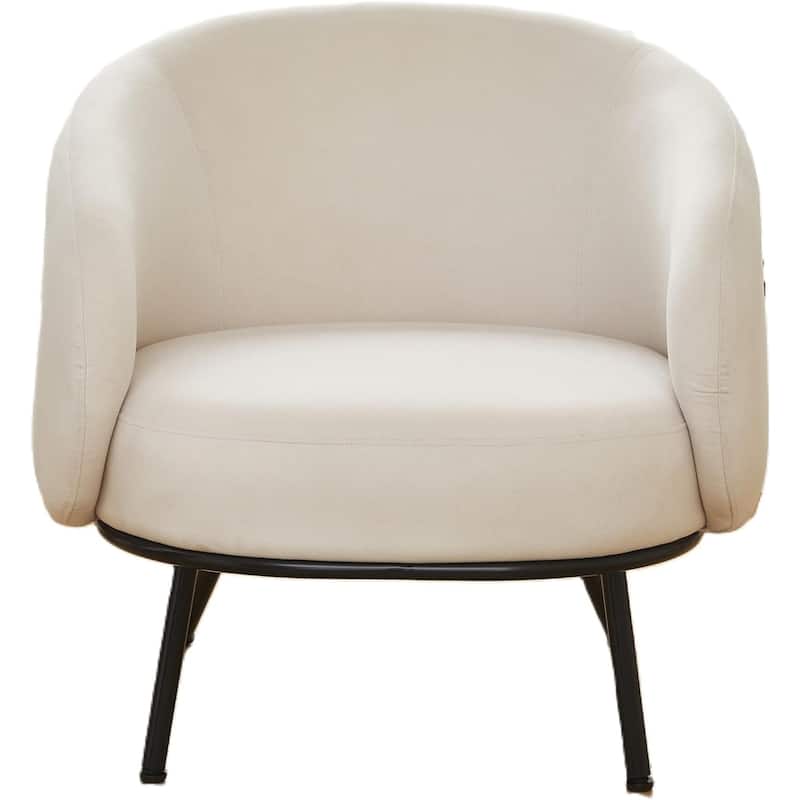 US Pride Furniture Luxury and Elegance Modern Channel Chair with Velvet Fabric Material Dense Foam and Heavy Webbing