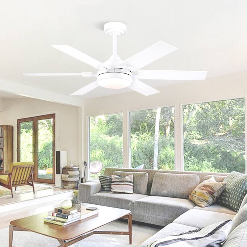46" and 52" Modern Quiet Ceiling Fan with LED,Downrod Ceiling Fan with Light