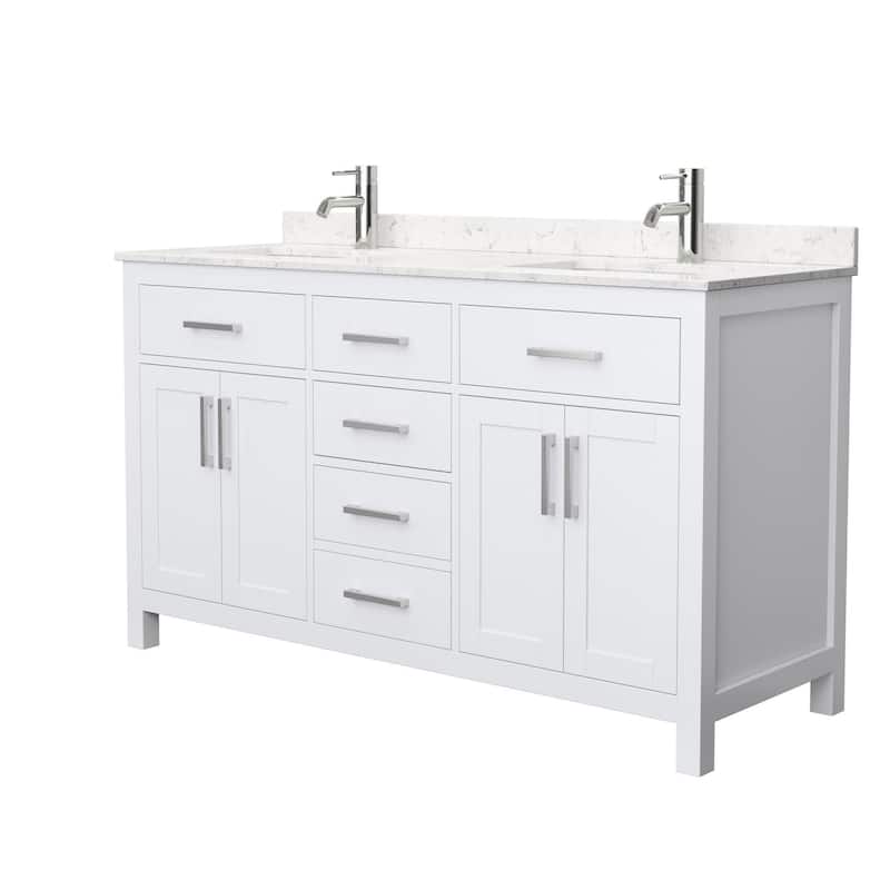 Wyndham Collection WCG242460DCCUNSMXX Beckett 60" Free Standing Double